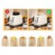 thumbnail image 5 of Bolsas para tostadora reutilizables, bolsas antiadherentes para sándwich tostado, bolsa de plástico para sándwiches fácil de abrir, marrón tostado, marrón, 5 of 5