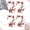 Red, variant on Cherry Blossom Patches, Embroidered Iron On or Sew On Flower Applique with Branch Design for Jackets Jeans Backpacks