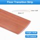 thumbnail image 2 of Tira de transición de piso Uxcell de 2" de ancho y 16.5 pies de largo, tira autoadhesiva para piso laminado, grano de madera marrón, 2 of 6