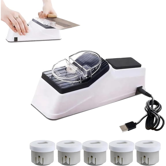 BesynerSharp Pro With Replacement Grinding Tools Double Sided Automatic Electric Knife Sharpener for Chef Camping & Pocket Knives,Fast Sharpening Polishing