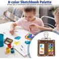 thumbnail image 2 of Solysta Mini juego de acuarela, paleta de pintura de viaje Solysta, paquete de paleta de pintura lista para viajar, mini juego de pintura de acuarela Solysta, mini bandeja de pintura de viaje de mader, 2 of 7