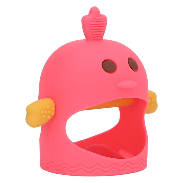 Mordedor para bebé BuyWeek Chupete de mano de silicona para la dentición del bebé
