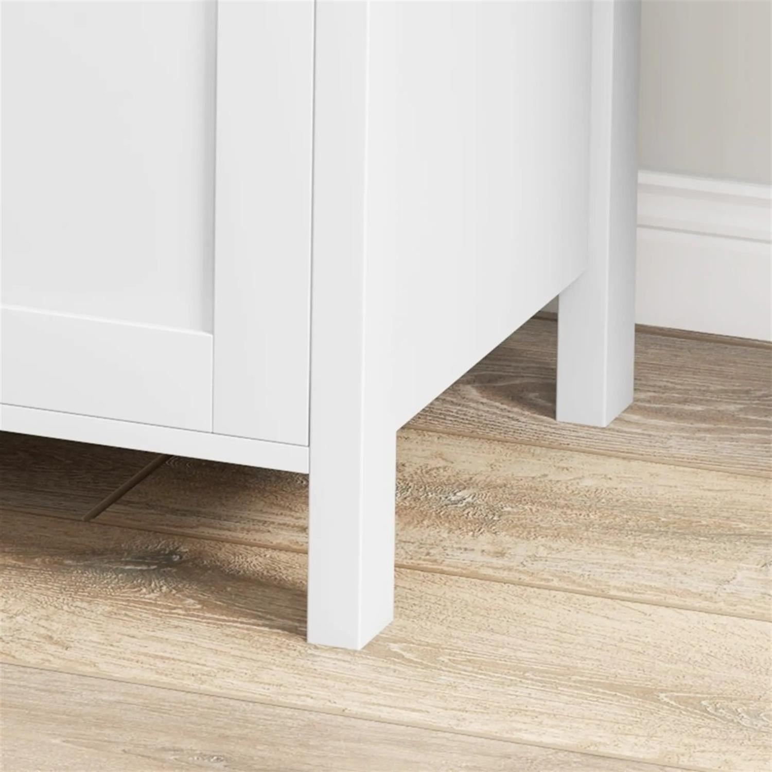 Demi Bonn Modern 2-Drawer Filing Cabinet with Adjustable Hanging Bar, for Letter, A4 and Legal Size, Home Office, Lateral File Cabinet, White