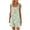 Green, variant on Women Dresses Casual Crew Neck Sleeveless Midi Dress Wide Strap Beach Dresses Color Block Sun Dress Beige 2XL