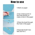 thumbnail image 4 of Boreal Craft 100Pcs Double Feet Retaining Nail Clip Type Metal Retaining Nail For Leather For DIY Handmade Crafts A Utility Clips Heavy Duty with Lanyard Mini Clamps Clamps Heavy Duty Clips for, 4 of 7