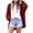 Wine Red, variant on Womens Crochet Cardigan Sweater Boho Style Oversized Open Front Outwear