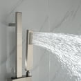 thumbnail image 5 of Lexora LSS12011BN 8 in. Cero Square Rain Shower & Handheld Set, Brushed Nickel, 5 of 10