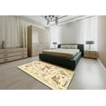 thumbnail image 5 of Ahgly Company Machine Washable Indoor Rectangle Traditional Gold Area Rugs, 8' x 10', 5 of 7