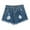 Dark Blue, variant on Brand Sale!Women Jean Shorts High Waist Jeans Shorts Ripped Hole Denim Jeans Shorts Fraying Edges Short Pants