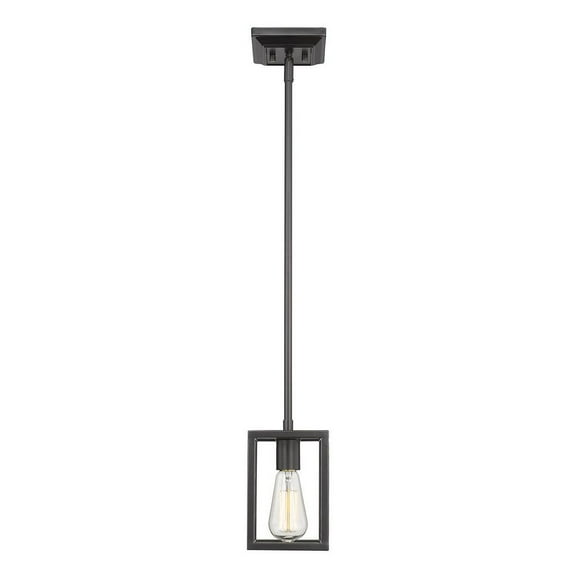 Golden Lighting Wesson 1-light Pendant in Matte Black
