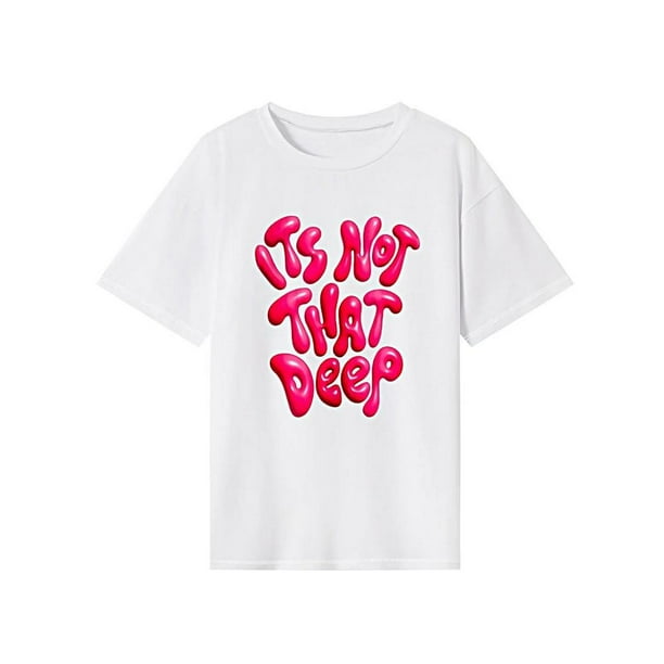 Camiseta para mujer con cuello redondo, camiseta básica sencilla y cómoda para mujer para viaje SG