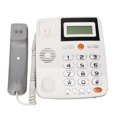 thumbnail image 3 of Large Button Phone, White High Volume Corded Landline Telephone Easy To Read Plug And Play Professional  For Home For Old People, 3 of 8