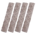 thumbnail image 1 of 4 Pcs Plush Red Car Shoulder Seatbelt Pad Covers, 1 of 7