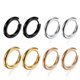 thumbnail image 1 of Pendientes de aro Huggie de acero inoxidable quirúrgico 316L, pendientes hipoalergénicos de 10 mm, pendientes de aro con lóbulos de hélice para cartílago, pendientes con bisagras para hombres, mujeres, 1 of 1