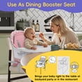 thumbnail image 2 of Tolead 15-in-1 Convertible Feeding High Chair with Activity Center, 2-in-1 Baby Highchair & Activity Center, Pink, 2 of 7