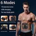 thumbnail image 4 of clleylise Muscle Trainer Intelligent ABS Stimulator Belt, Abdominal Toning Belt Trainer, Portable Fitness Abs Workout Equipment, Ab Sport Exercise Belt for Men and Women Black, 4 of 6