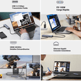thumbnail image 4 of HUB USB-C UGREEN Docking Revodok 6 en 1 3 Puertos USB-A 3.0 5 Gbps USB-C PD 100W HDMI 4K@30Hz Entrada 1 RJ45 Gigabit Ethernet, 4 of 6