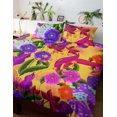 thumbnail image 1 of Tropical Amarillo Funda Nórdica Colorido Diseño Floral | Juego de Cama con Almohada, 1 of 3