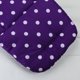 thumbnail image 5 of Almohadilla De Carro Asiento de cochecito infantil para bebé, cojín para silla de paseo, alfombrilla de algodón, punto blanco, morado, 5 of 6