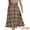 Brown, variant on DARING DIVA Women's High Elastic Waist Fall Winter A-Line Midi Skirt XS Brown