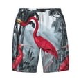 thumbnail image 4 of Lsque Mens Swim Trunks Flamingo On The Jungle Pattern - Bathing Suit Compression Liner - Beach Swim Shorts Swimwear - (S-3XL) - Stretch Quick Dry -X-Large, 4 of 9