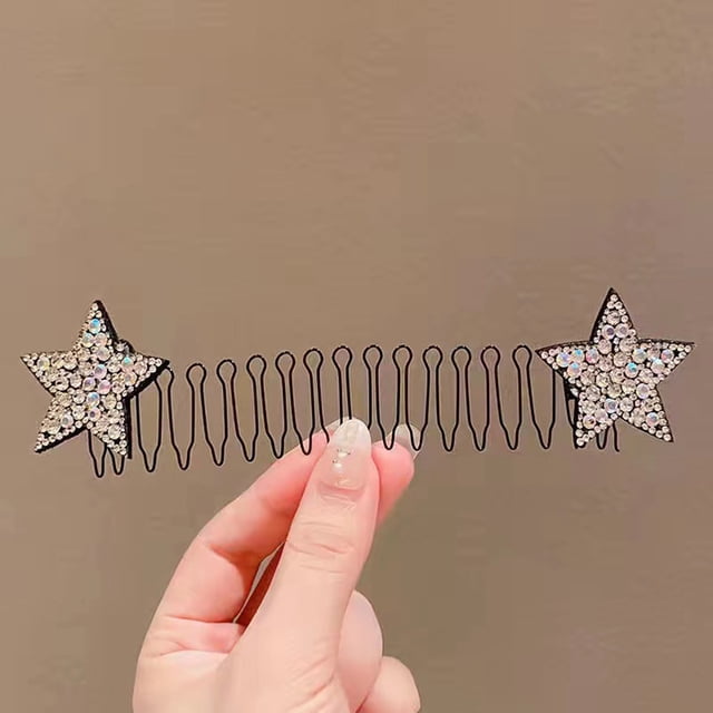 DPTALR l'Arrière de la Tête Est Fixée avec une Épingle à Cheveux Invisible et une Bande d'Étoiles Colorées Pince Élastique