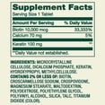 thumbnail image 4 of (3 pack) Spring Valley Extra Strength Biotin Plus Keratin Dietary Supplement Tablets for Hair/Skin/Nail Health, 10,000 mcg, 60 Count, 4 of 12