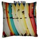 thumbnail image 2 of ABPHQTO Funda de almohada de lentejuelas de sirena reversible de tabla de surf colorida funda de cojín para decoración del hogar 40x40 cm, 2 of 2