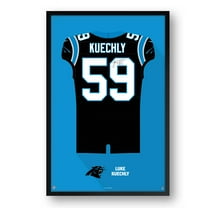 Luke Kuechly Carolina Panthers Framed 27" x 39" Retired Jersey Art Print
