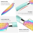thumbnail image 4 of Rainbow 15-Piece Knife Set with Acrylic Block – Stainless Steel Kitchen Knives, Chef, Carving, Bread, Steak Knives, Utility, Paring Knife, Shears & Sharpener – Non-Stick, Durable & Sharp – Ideal Gift, 4 of 8