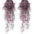 thumbnail image 1 of Paquete de 2 enredaderas colgantes artificiales, plantas falsas, vegetación de plástico para cestas colgantes de pared, decoración de guirnaldas de boda, 31 pulgadas oso de fresa  Juguete, 1 of 5
