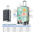 thumbnail image 6 of Balery Luggage Cover Elephant and Flowers Print Suitcase Covers for Luggage Elastic Washable Suitcase Protector Fits 18-32 Inch Luggage-Large, 6 of 9