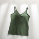 thumbnail image 4 of Camisetas de Manga Corta para Mujeres Camisola de Cuello en V en Forma de I Parte Trasera Plegada Yoga Tank Top Casual Poliéster Longitud Regular, 4 of 6