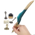 thumbnail image 4 of Pen de Plumas de Inmersión, JUEGO DE PLUMAS DE PLUMAS DE PLUMA DE PLUMA VINTAGE, HERRAMIENTA DE ESCRITURA VINTAGE LIGERA PARA ESTUDIANTES DE OFICINA EN CASA, 4 of 7