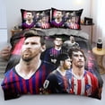 thumbnail image 1 of Football Star Bedding Set Of Three, Microfiber, Duvet Cover, Suitable For Boys And Girls-sebneei, 1 of 3