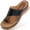Black, variant on Wedge Sandals for Women Flip Flops with Massage Footbed Casual Dressy Walking Sandals