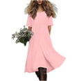 thumbnail image 4 of Iyufng Women's Summer Dresses Waist-Cinched Short-Sleeve Flowy Maxi Dress, 4 of 9