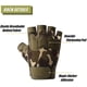thumbnail image 3 of CHAO Guantes tácticos sin dedos, guantes militares ligeros, transpirables y protectores para exteriores para disparar, cazar, coto, escalada, 3 of 5