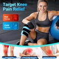 thumbnail image 5 of Comfytemp Knee Ice Pack Wrap with 4 Adjustable Straps, Large Reusable Cold Compress for Pain Relief, Compression Support for Post-Surgery, Injuries & Swelling, 5 of 9
