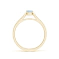 thumbnail image 2 of ANGARA Natural Classic Cushion Aquamarine Ring with Diamond Halo in 14K Yellow Gold for Women (Size-4mm) | March Birthstone, Birthday, Anniversary, Jewelry Gift for Women | Natural Aquamarine Ring, 2 of 8