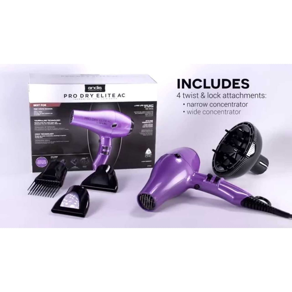 Andis 1600 Watt IONIC Blow Dryer with Multiple Speed and Heat Options