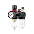 thumbnail image 3 of 1/4 Air Compressor Oil Water Separator,Filter Regulator Trap Airbrush Pressure Reducing Valve AFC2000 ,Long Lasting, 3 of 6
