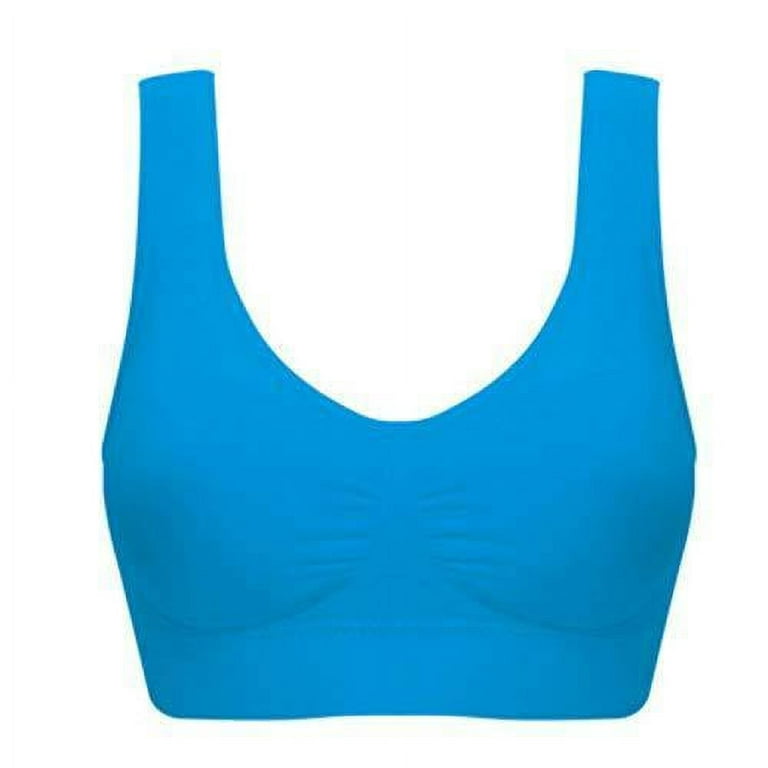 Women's 3-Pack  4-Pack Seamless Comfortable Sports Bras Large
