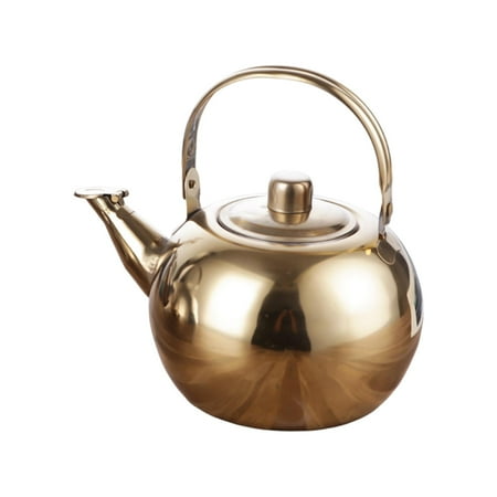 

Baoblaze Stainless Steel Steeping Teapot Coffee Kettle for Garden Restaurant Cook Pot 2L