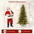 thumbnail image 3 of Gymax 7.5 FT Artificial Christmas Tree Pre-lit Xmas Tree w/ 1195 Branch Tips Green, 3 of 10