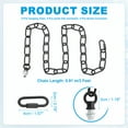 thumbnail image 2 of Uxcell 3 Ft Light Fixture Chain, 4 Set Lighting Chain with Quick Link Connectors Up to 110 lbs Black, 2 of 6