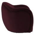 thumbnail image 5 of Swivel Armchair Chair, Red, Velvet, Living Room Lounge Cafe Lobby Hospitality Restaurant, Modern Contemporary, HB37314, 5 of 9