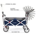 thumbnail image 3 of CREATIVE OUTDOOR Push-Pull Folding Wagon Stroller w/ Canopy, Navy Blue, 3 of 7