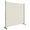 White, variant on Costway 6FT Single Panel Room Divider with Wheels Rolling Fabric Partition Privacy Screen Brown