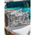 thumbnail image 4 of Outdoor Throw Pillow Set of 2, Vintage Spring Floral Waterproof Pillow with Insert Included, Retro Farmhouse Summer Botanical Decorative Accent Cushion Lumbar Pillows for Patio Porch, 12 x 20 In, 4 of 8